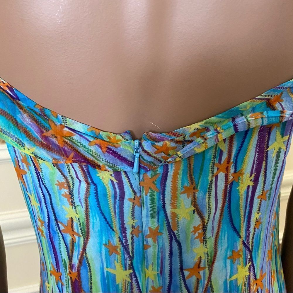 Diane Von Furstenberg stars silk midi dress 8 - Picture 6 of 13